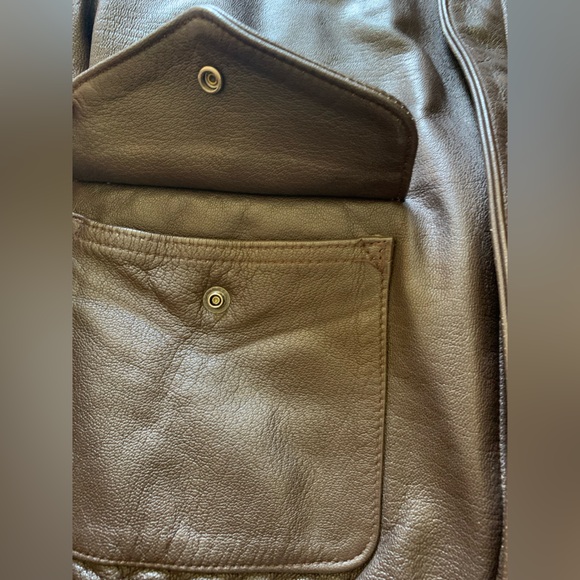 Cooper // VTG A2 Genuine Leather Bomber Jacket - Picture 8 of 15